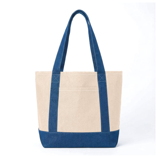 Denim Shoulder Tote