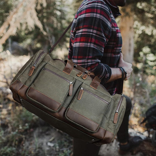 Waxed Canvas Weekender Duffel